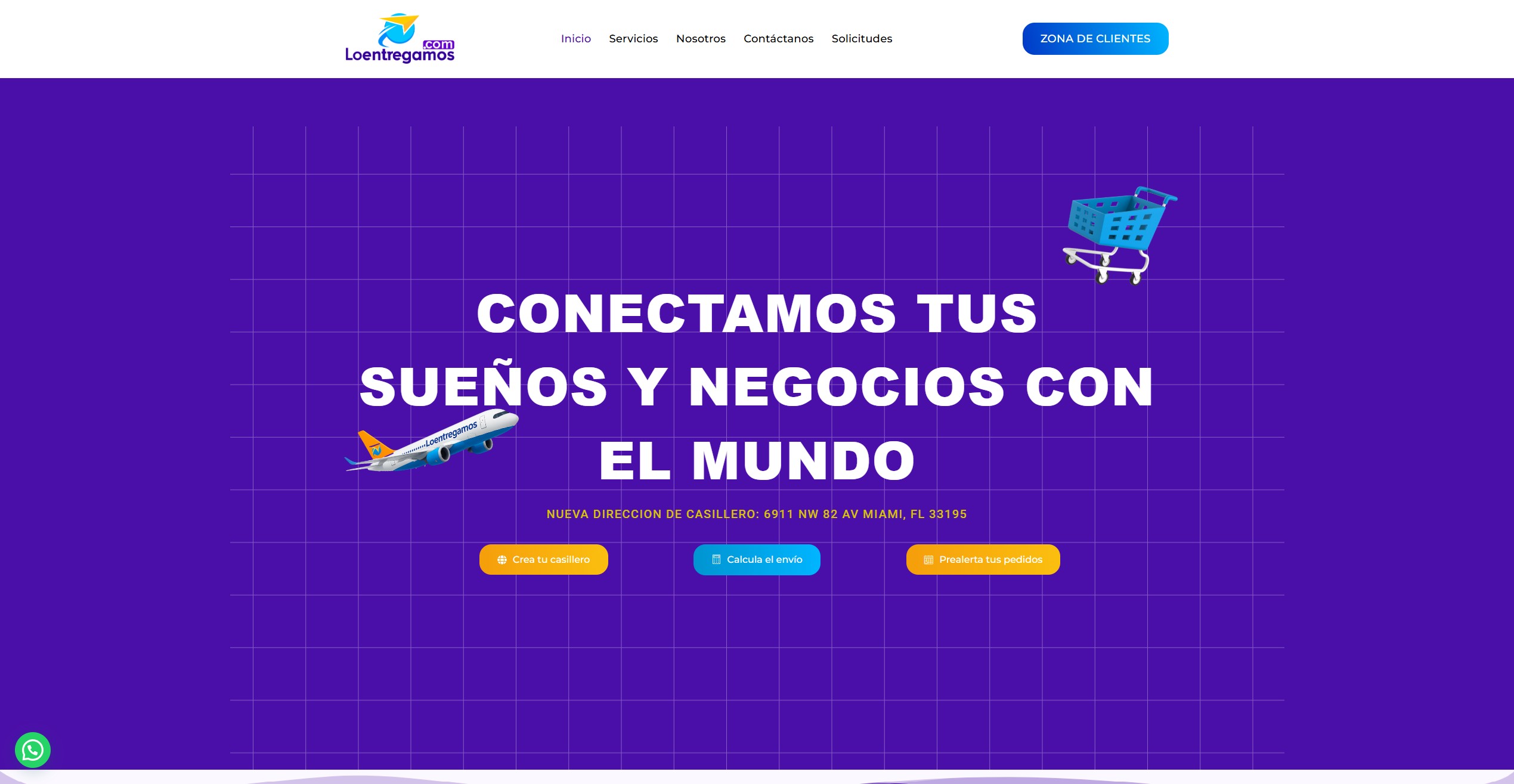 Diseño web para Lo Entregamos, empresa de servicios logísticos
